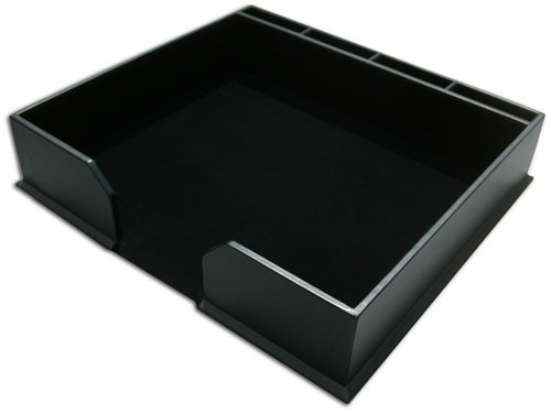 1000 Series Classic Black Leather Conference Pad Holder WAULERBUA1080